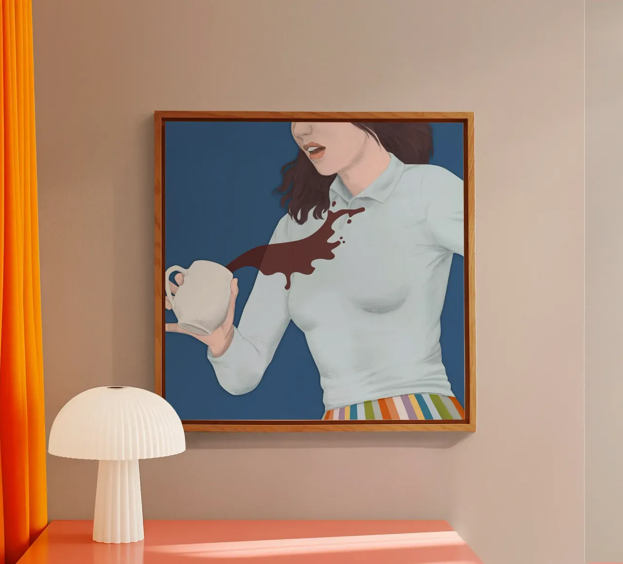 Caffè - Silja Goetz plexiglass da Monillustrations