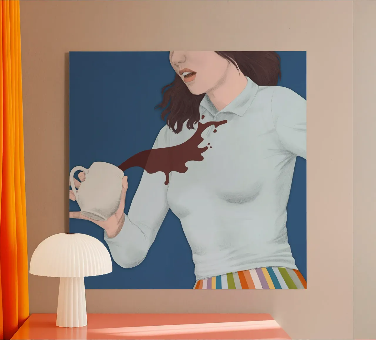 Caffè - Silja Goetz plexiglass da Monillustrations