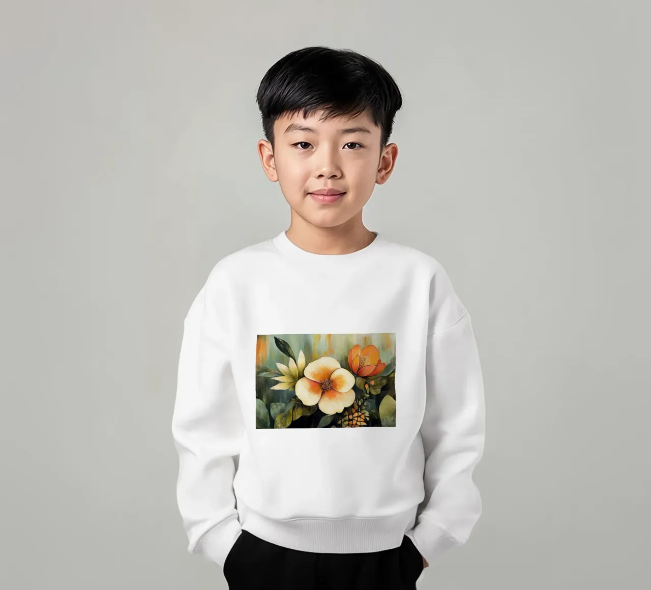 Fiori astratti felpa bambino da Imagine