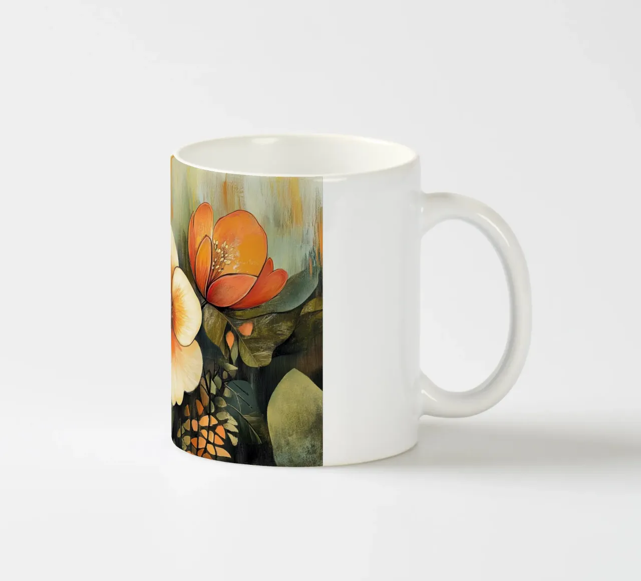 Fiori astratti tazza in ceramica da Imagine