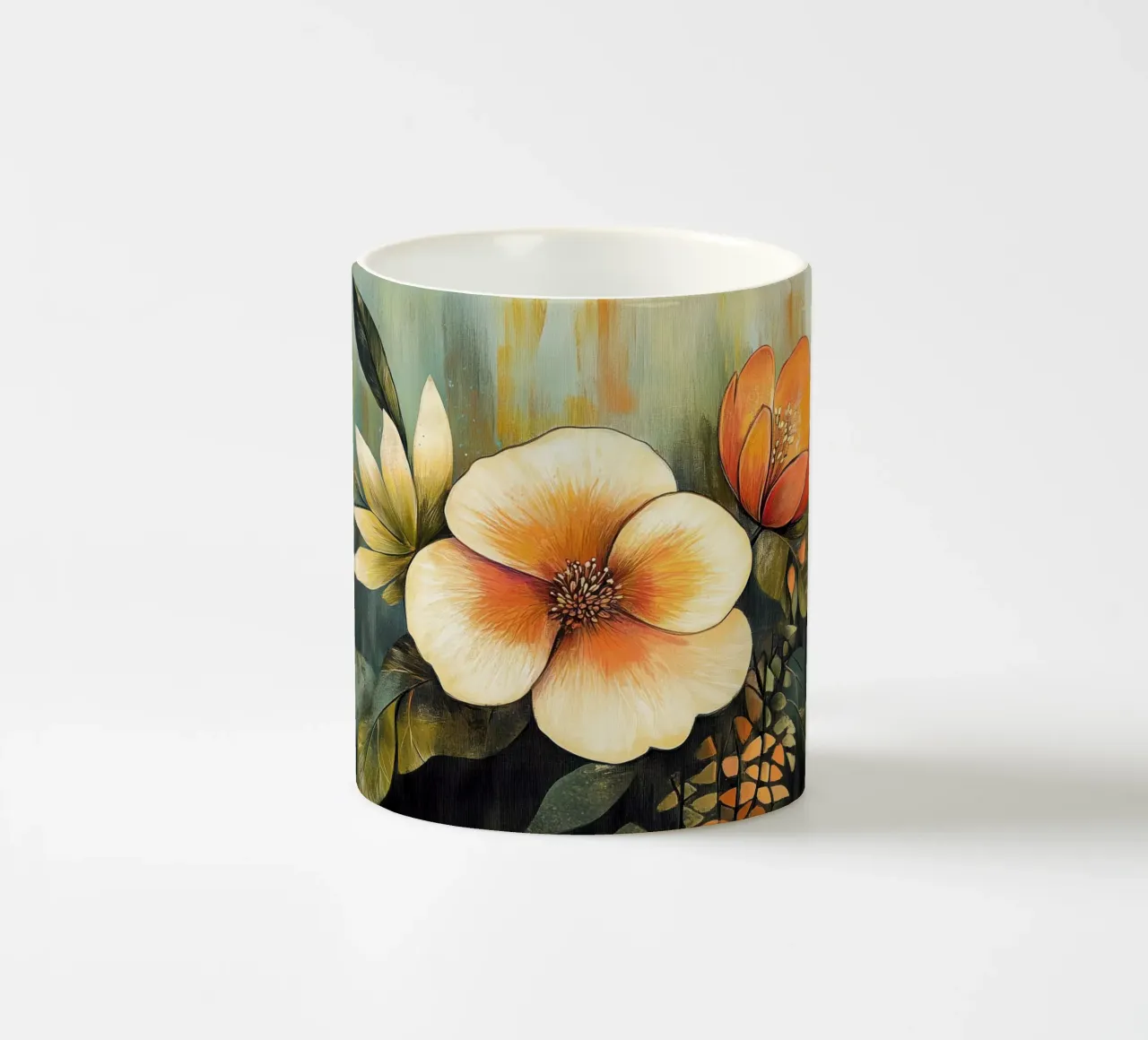 Fiori astratti tazza in ceramica da Imagine