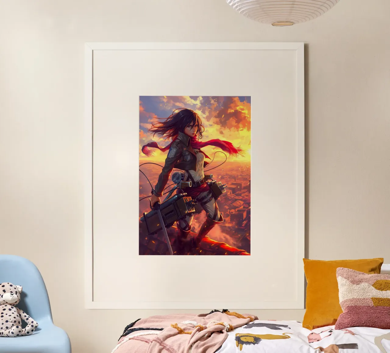 Mikasa Ackerman Attack on Titan poster de Voxel Visionaries