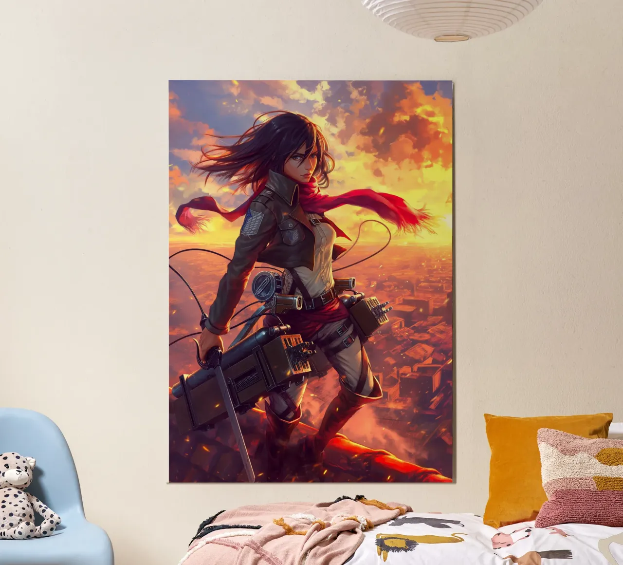 Mikasa Ackerman Attack on Titan poster de Voxel Visionaries
