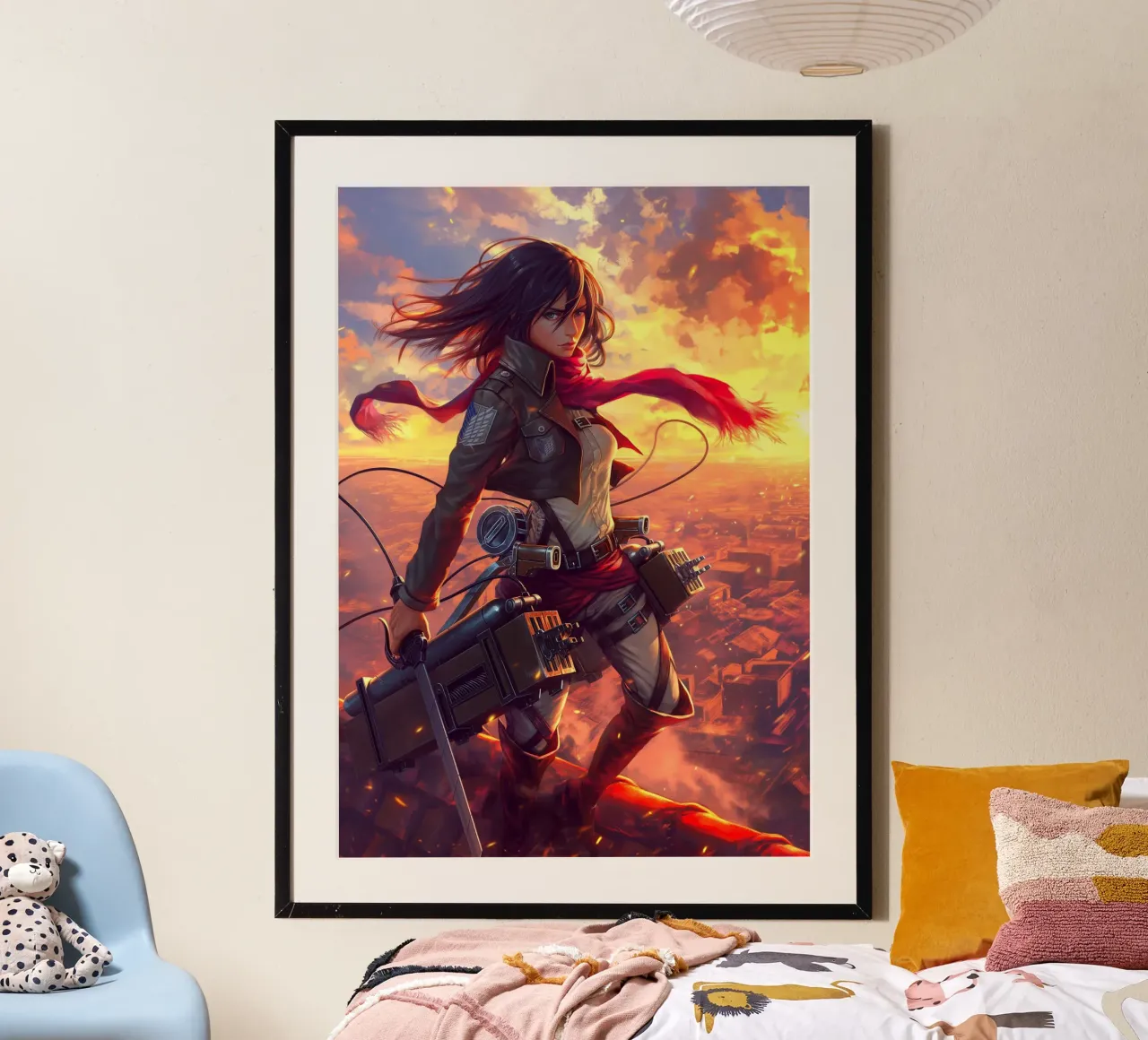 Mikasa Ackerman Attack on Titan poster de Voxel Visionaries