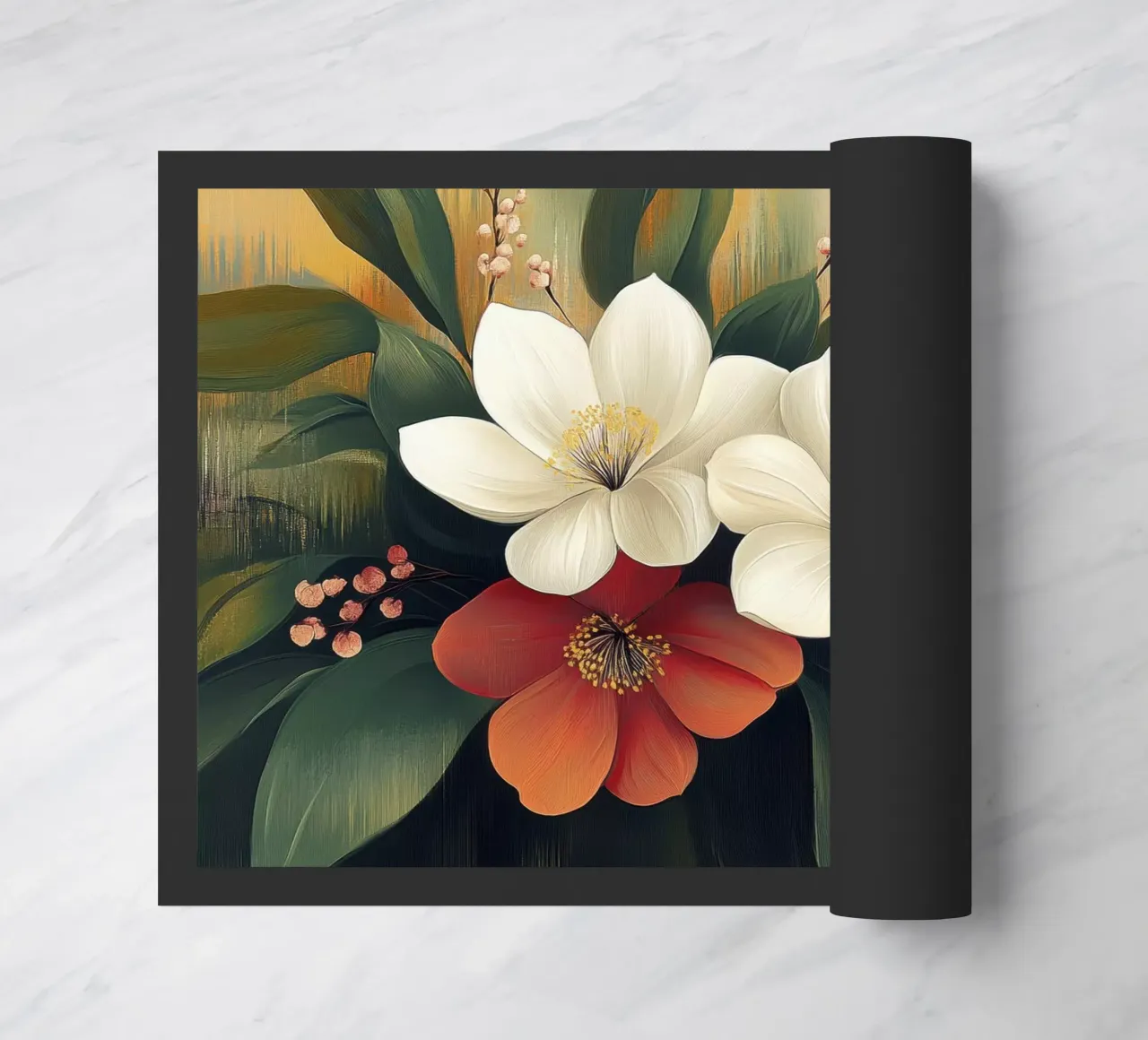 Fiori astratti zerbino da Imagine