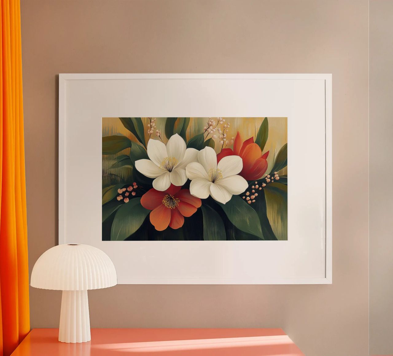 Fleurs abstraites poster de Imagine