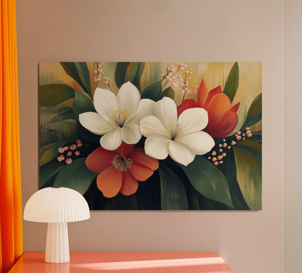Fleurs abstraites poster de Imagine