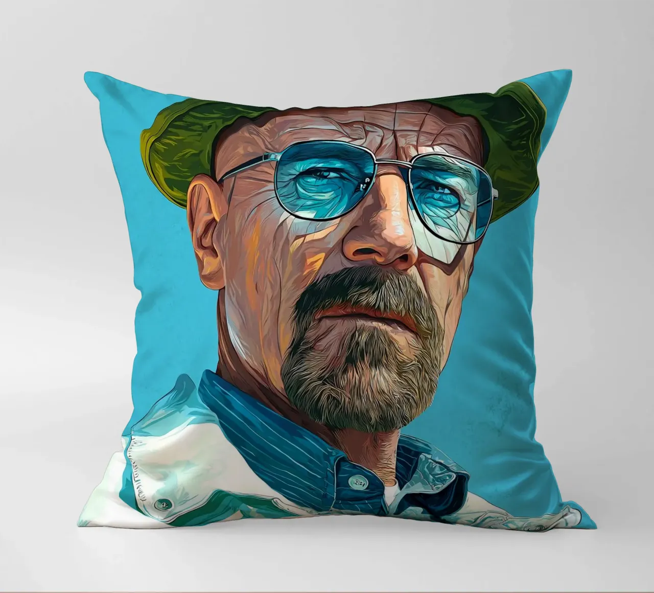 Walter White Breaking Bad cuscino da Voxel Visionaries