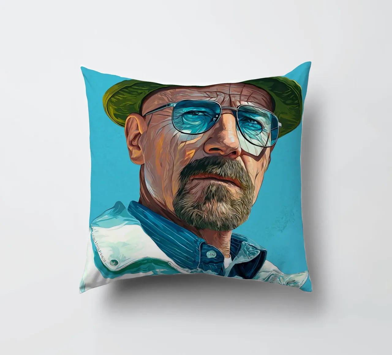 Walter White Breaking Bad cuscino da Voxel Visionaries