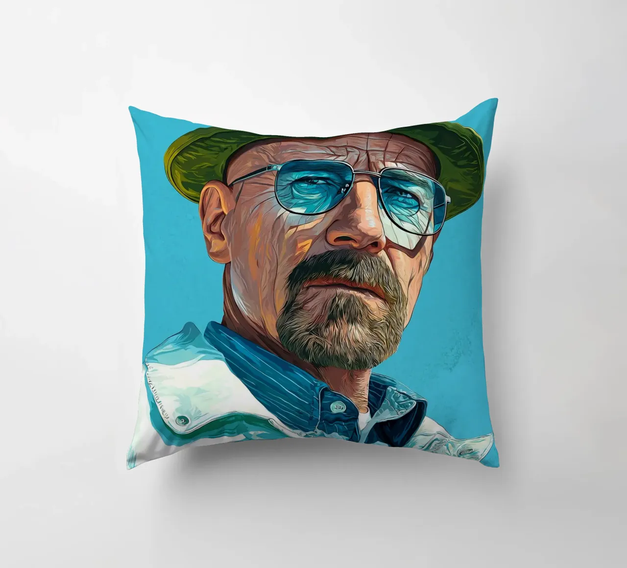 Walter White Breaking Bad cuscino da Voxel Visionaries
