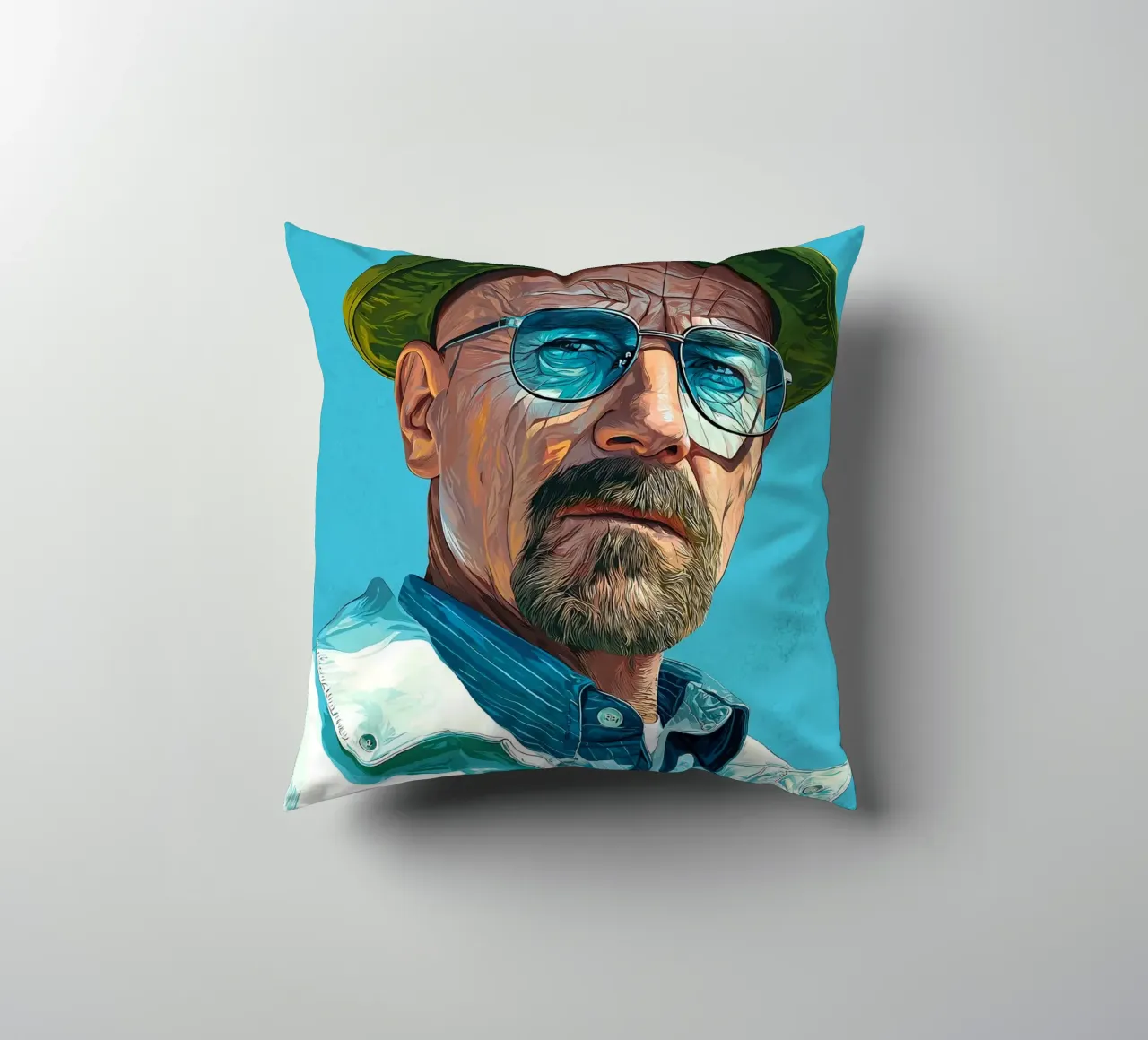 Walter White Breaking Bad cuscino da Voxel Visionaries