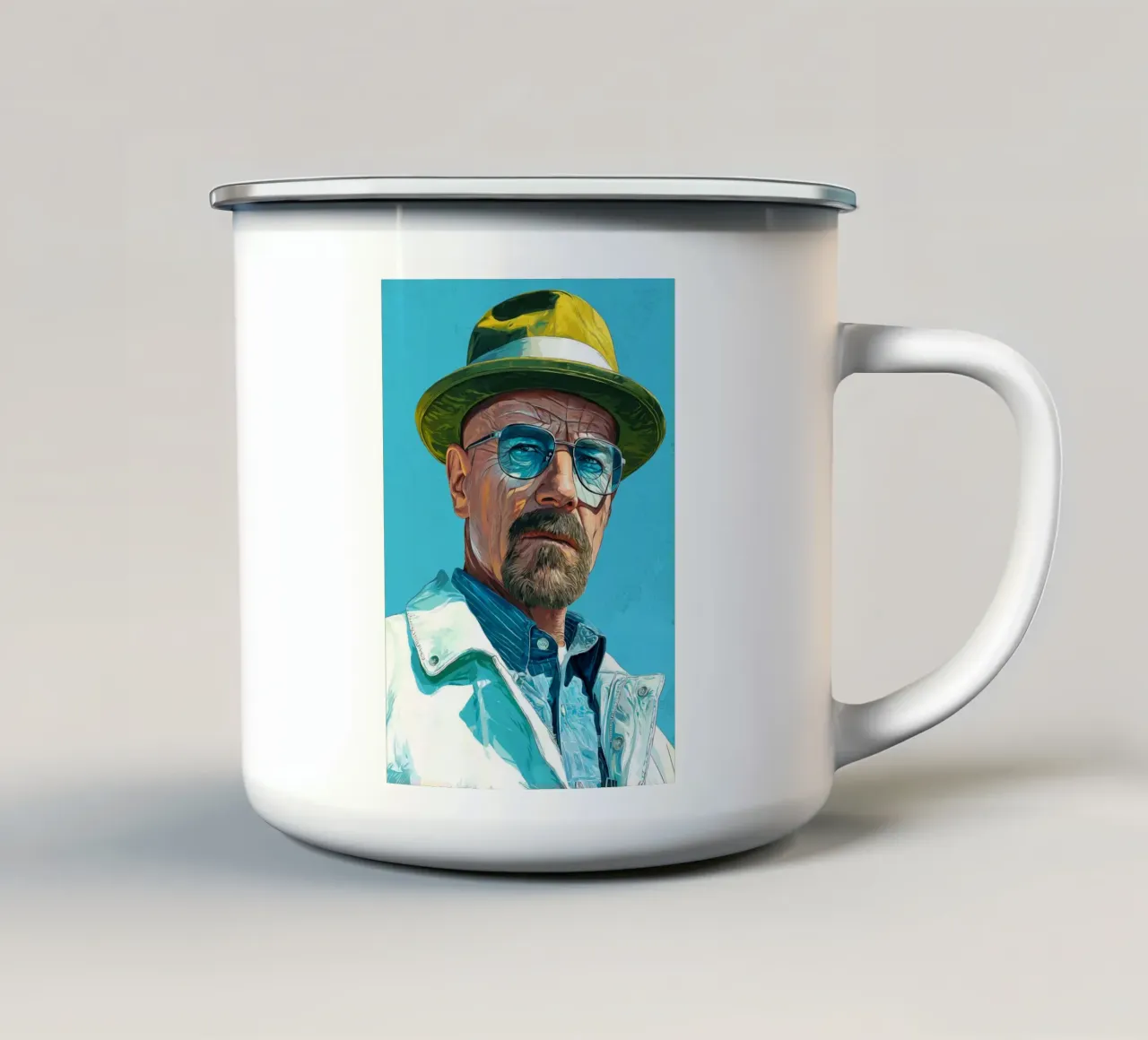 Walter White Breaking Bad tazza in smalto da Voxel Visionaries