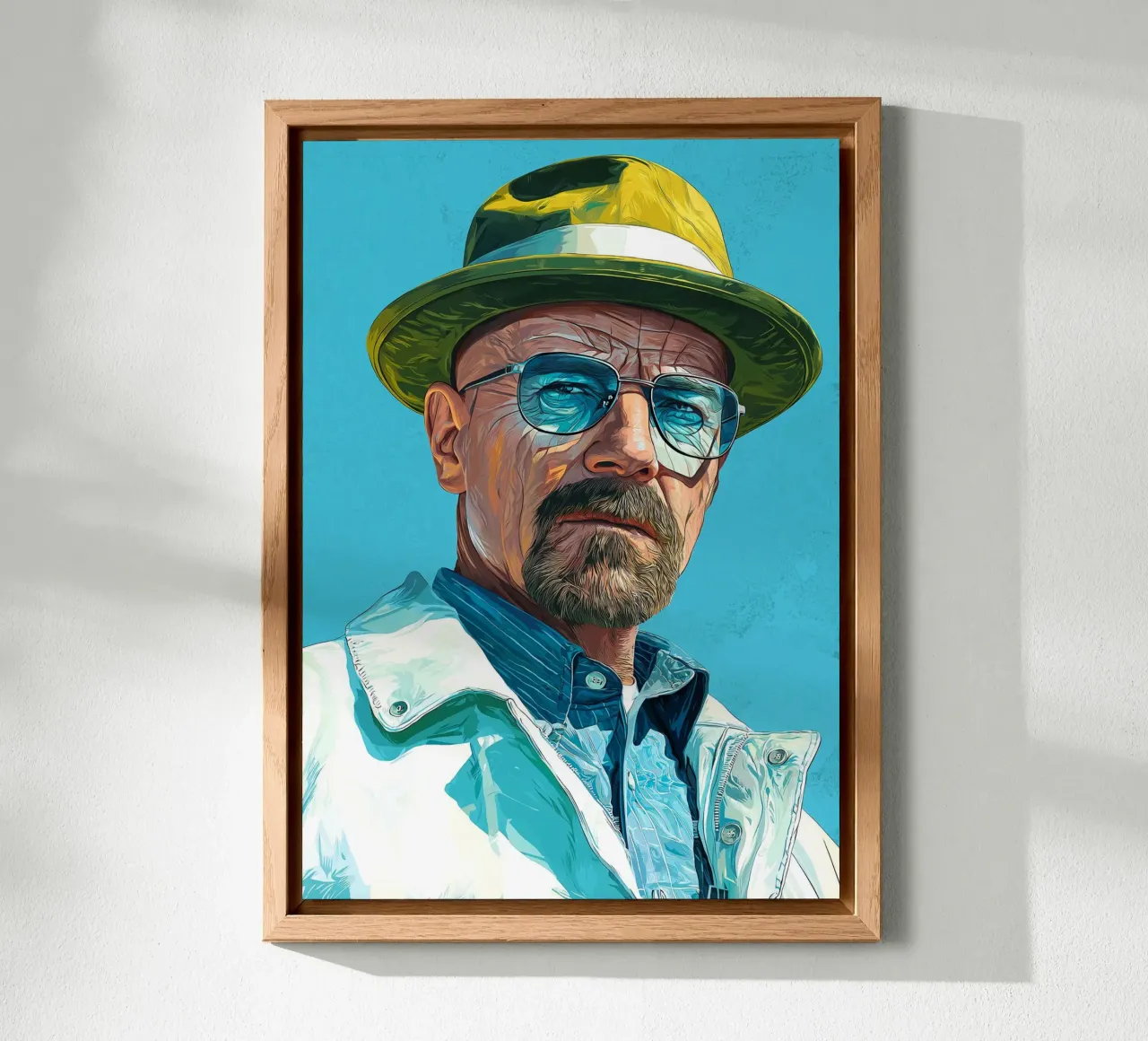 Walter White Breaking Bad alluminio dibond da Voxel Visionaries