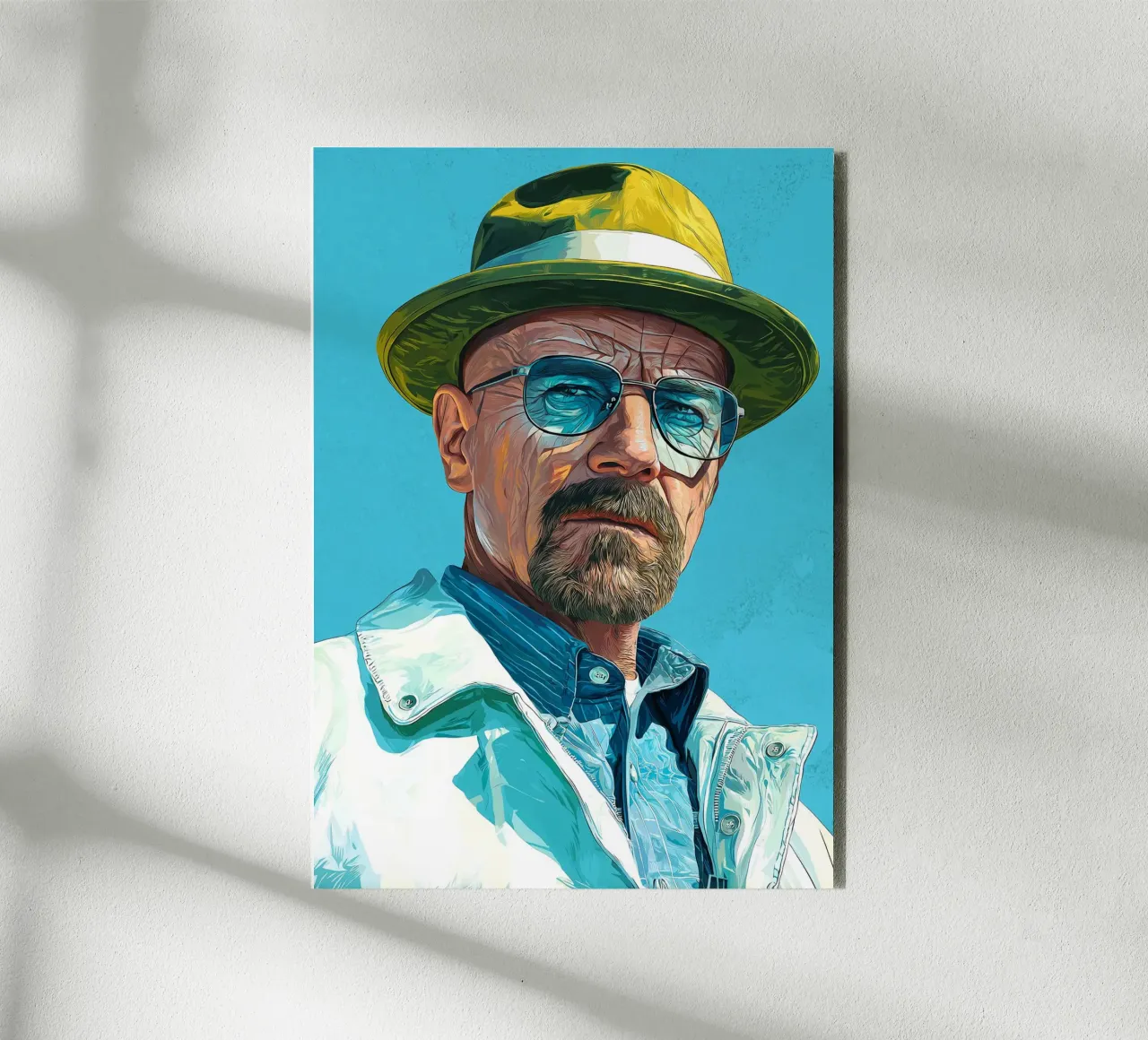 Walter White Breaking Bad alluminio dibond da Voxel Visionaries