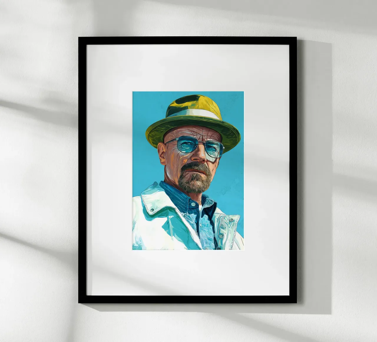 Walter White Breaking Bad poster con telaio in alluminio da Voxel Visionaries