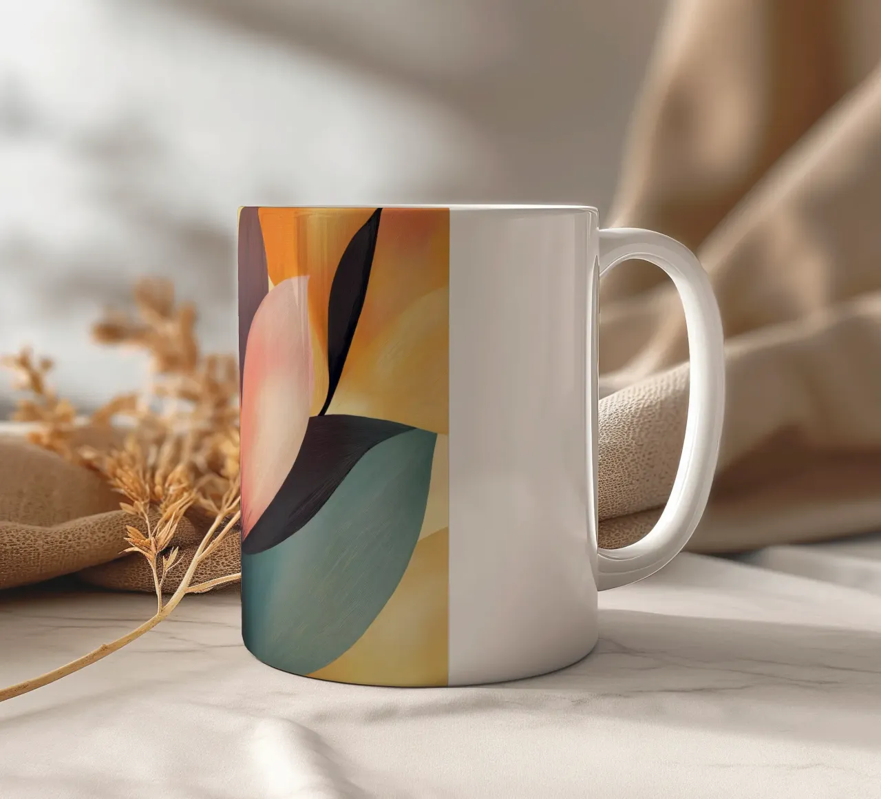 Fiori astratti tazza in ceramica da Imagine