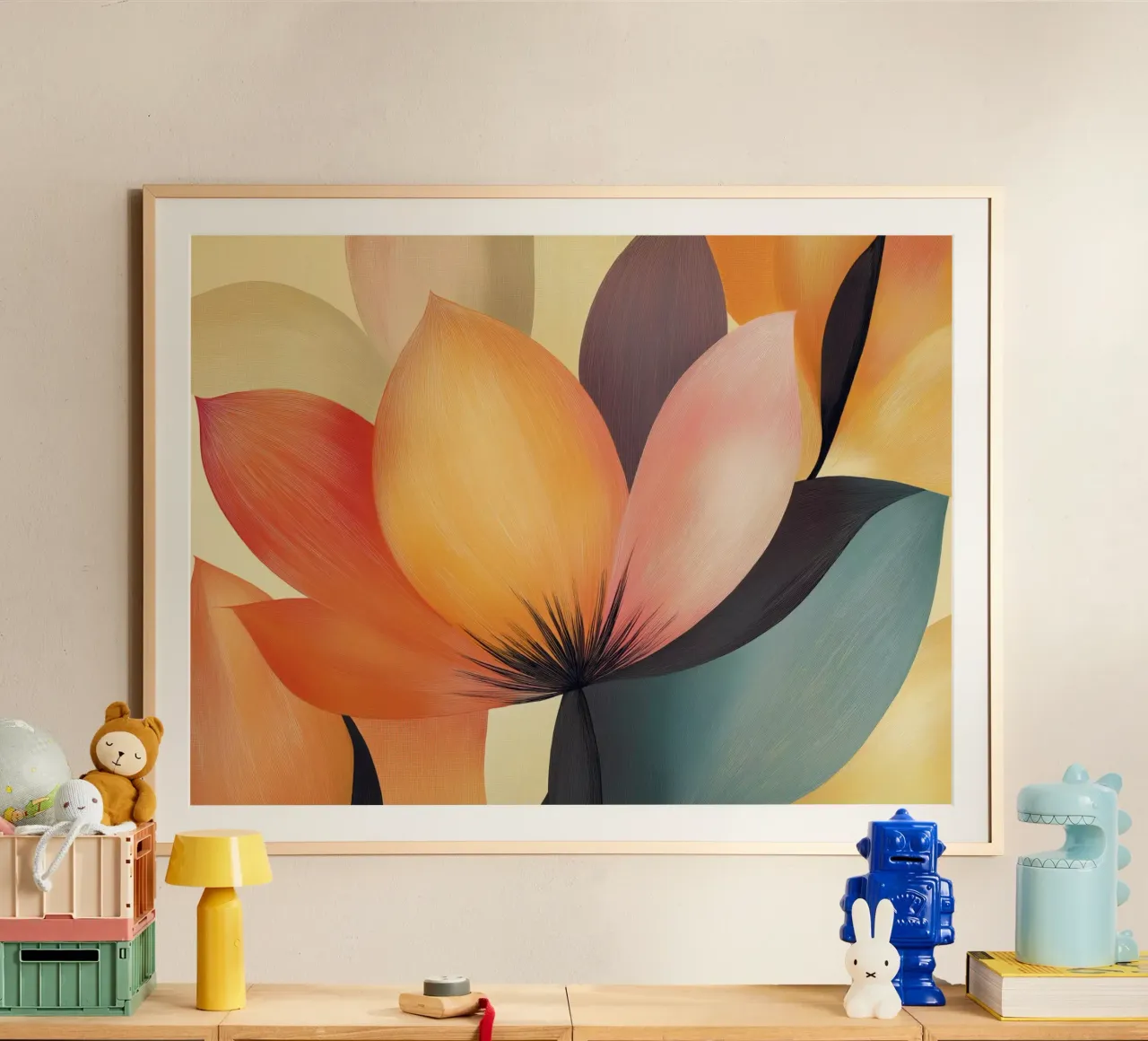 Abstract flowers hahnemühle by Imagine
