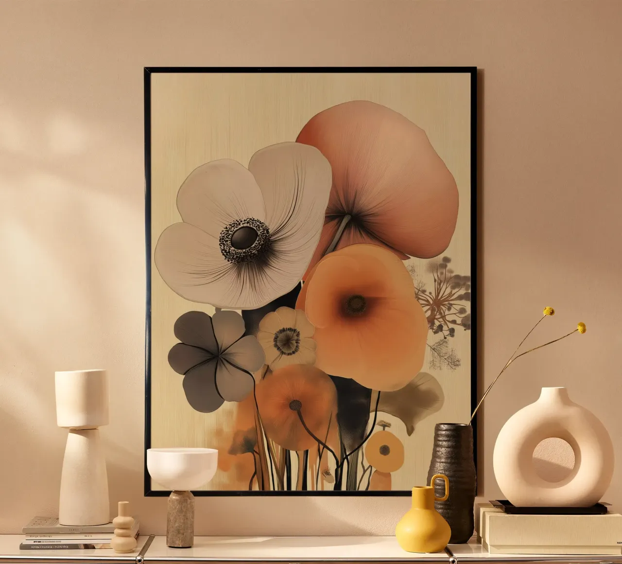 Abstract flowers hahnemühle by Imagine
