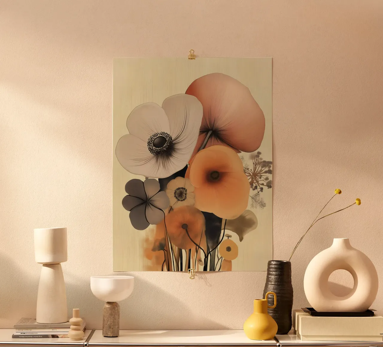 Abstract flowers hahnemühle by Imagine