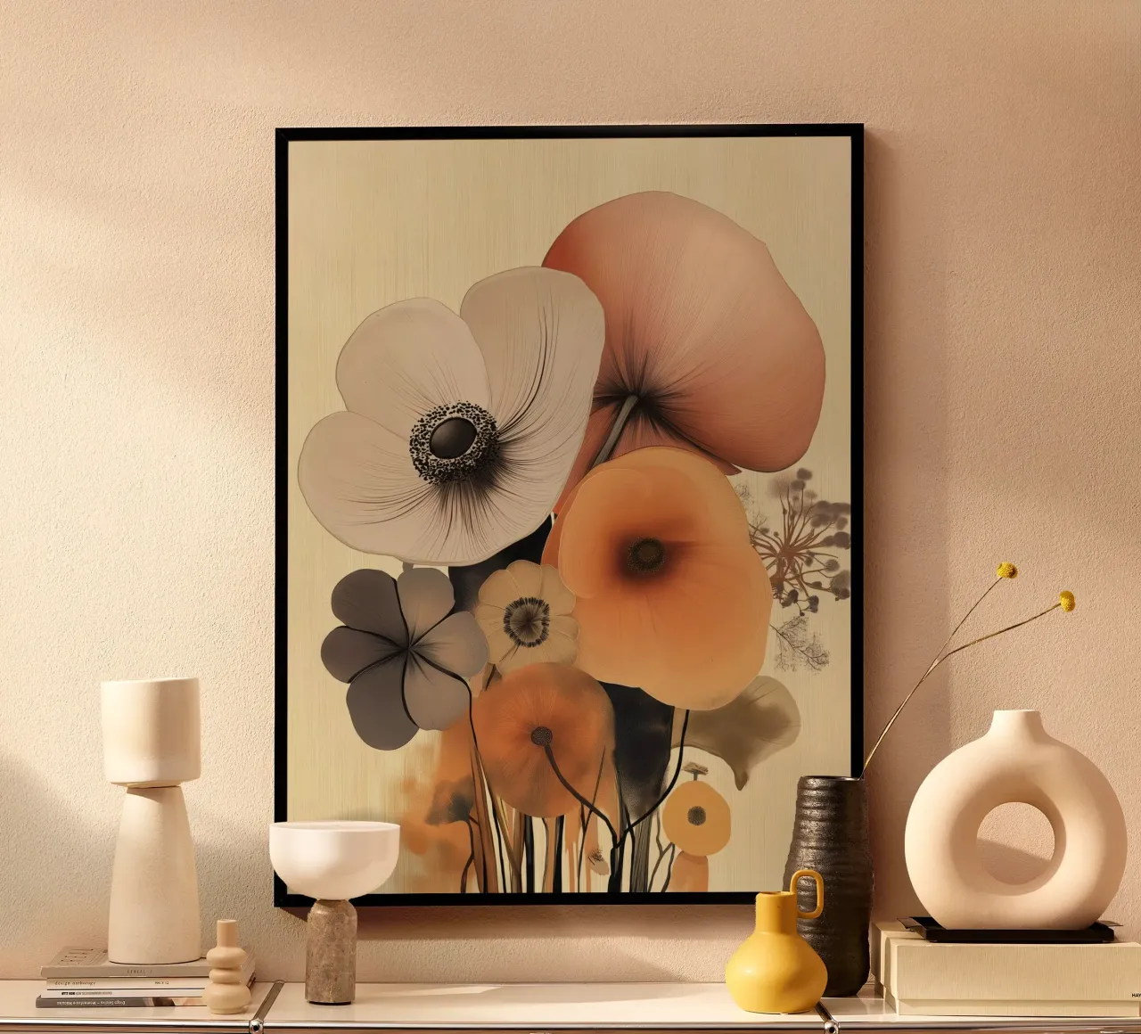Abstract flowers hahnemühle by Imagine