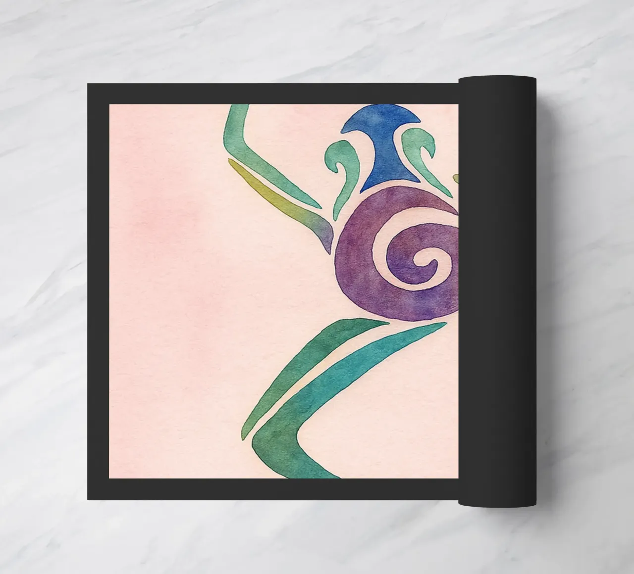 frog drawing doormat by klicins