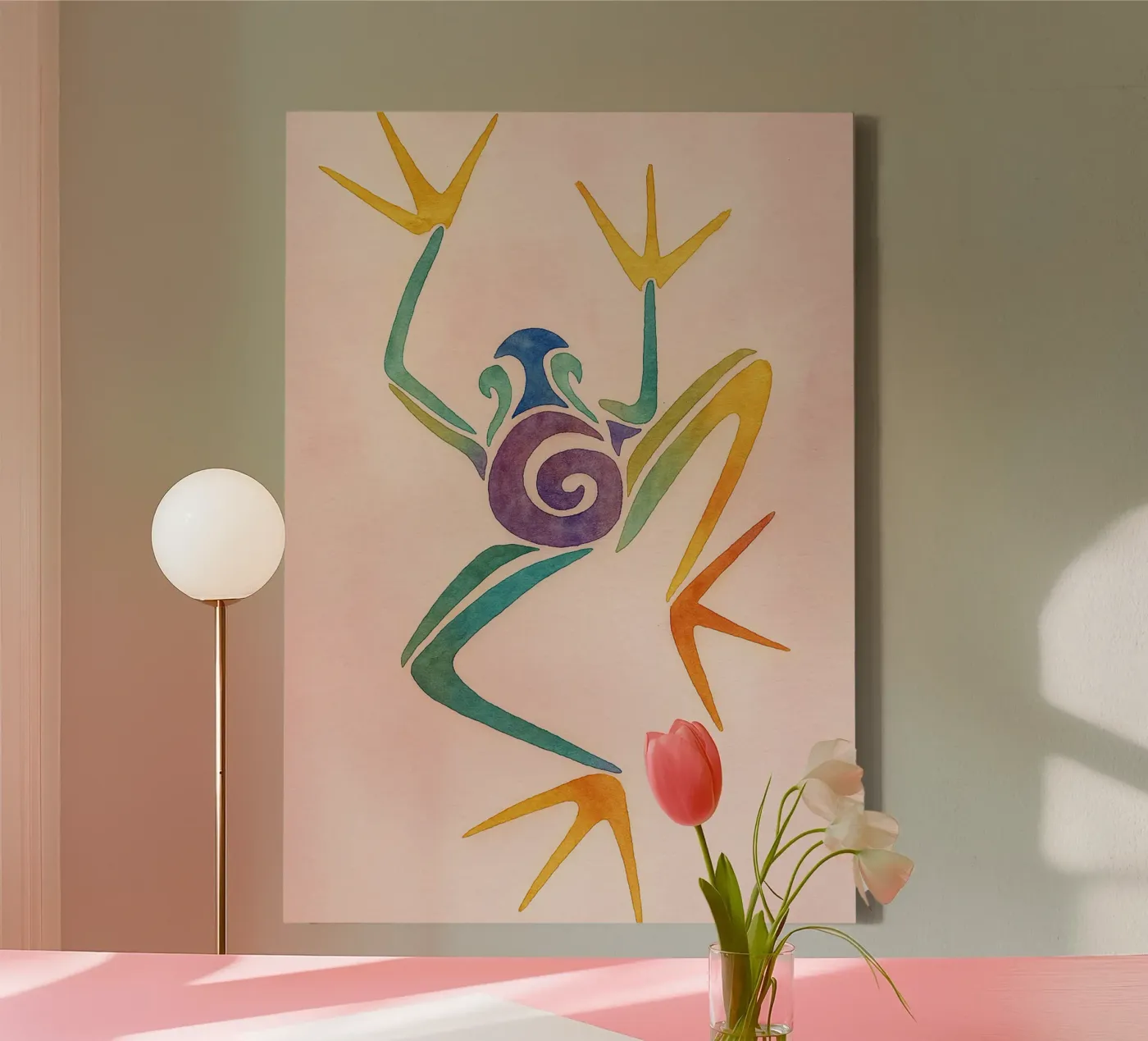 disegno di rana tela da klicins