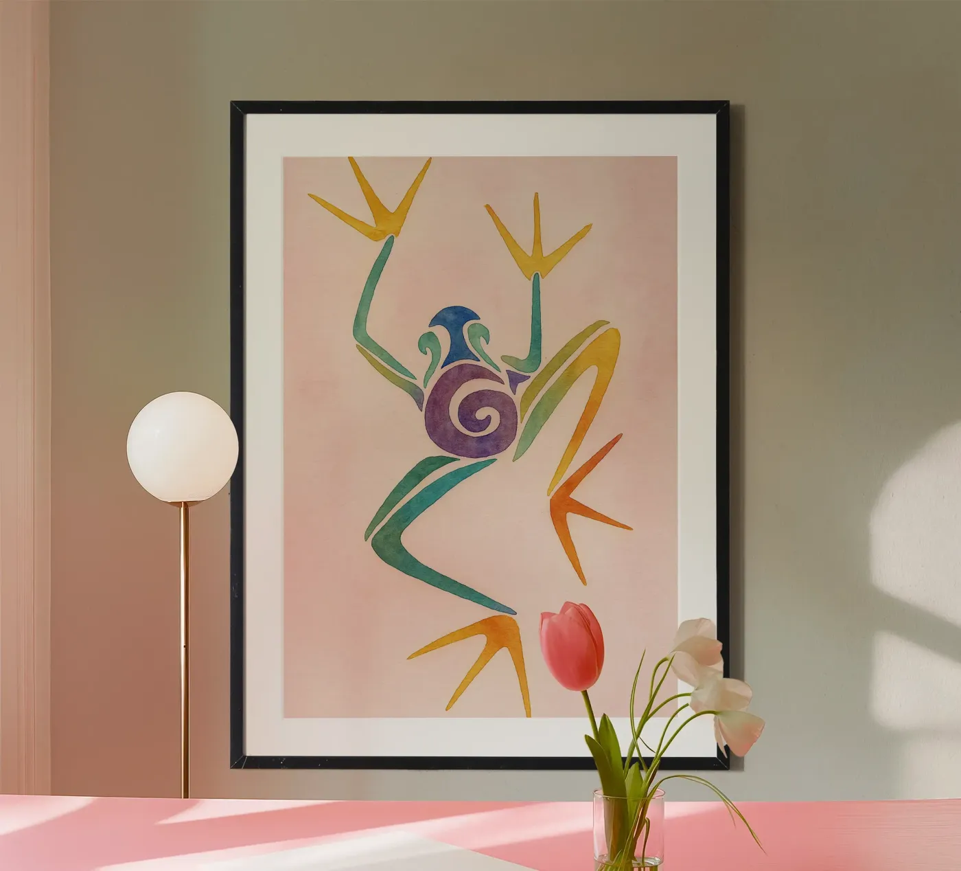 frog drawing poster by klicins