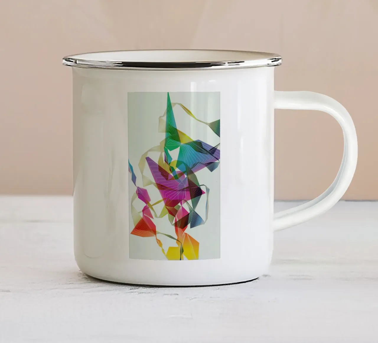 Halcyon tazza in smalto da Angelo Cerantola
