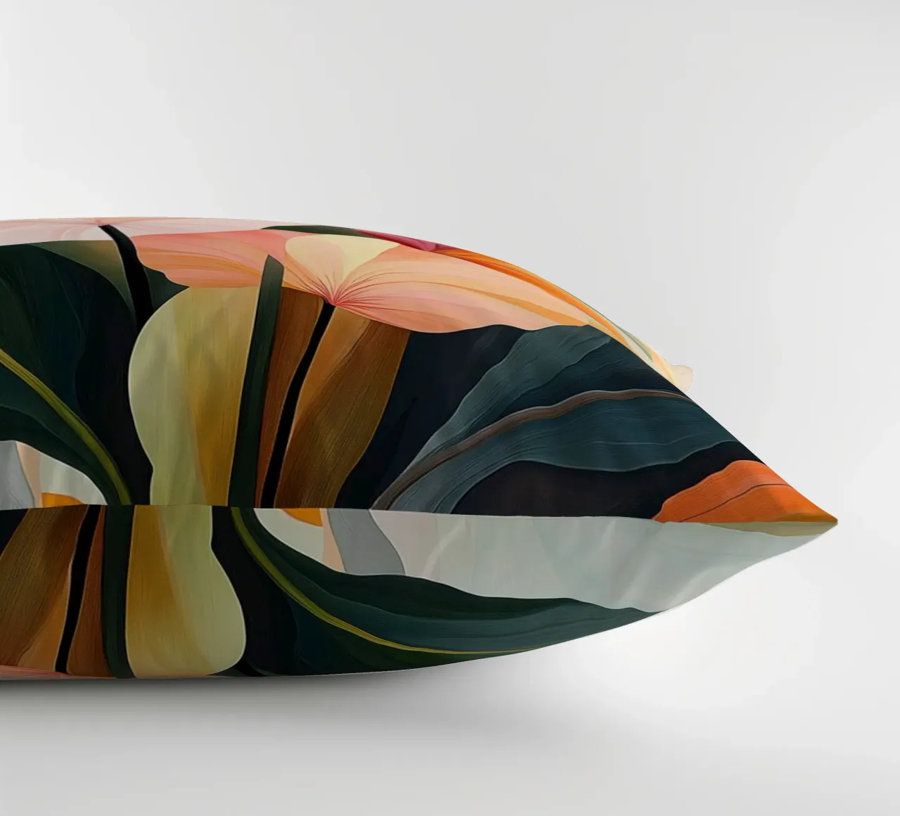 Abstract flowers decorative cushion by Imagine
