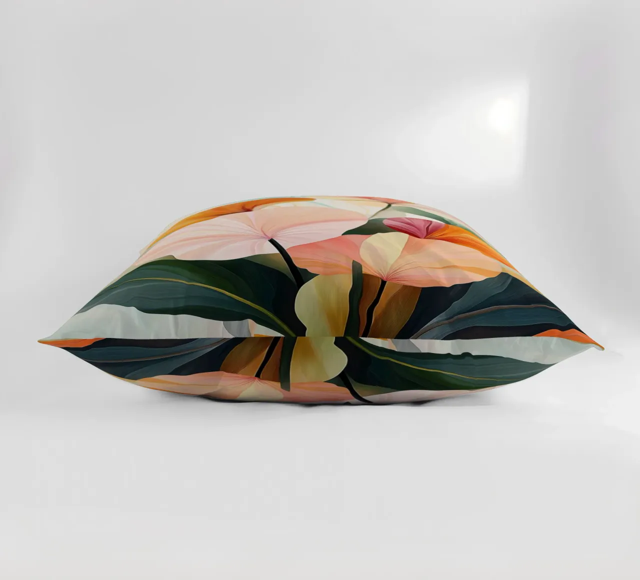 Abstract flowers decorative cushion by Imagine