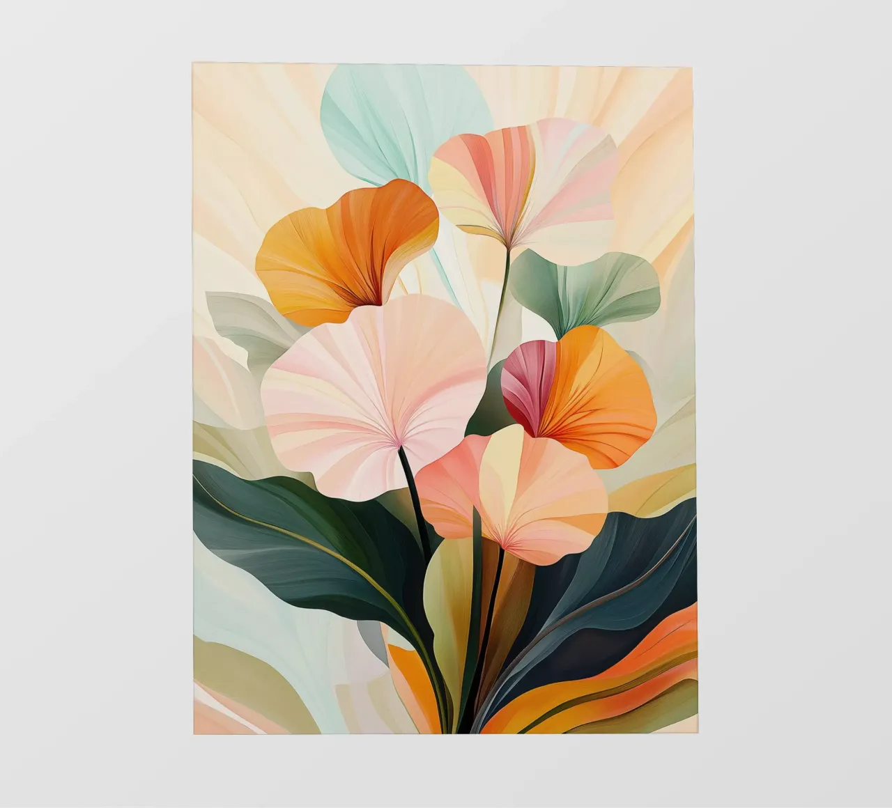 Abstract flowers pvc cover by Imagine