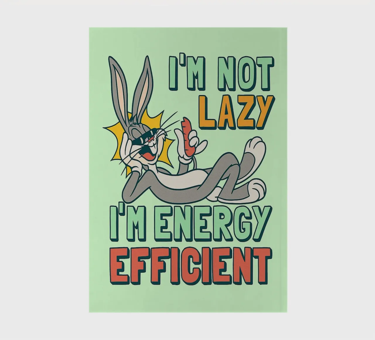 in not lazy rabbit funny drawing notebook by klicins