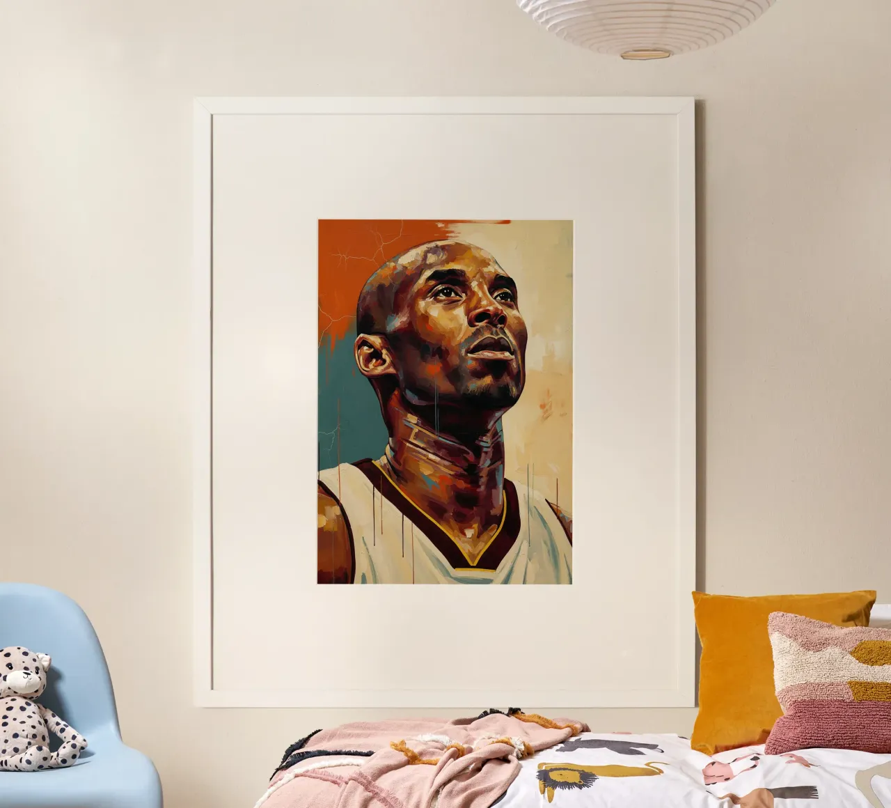 Abstrakte Kunst Kobe Bryant Poster von Lembayung art