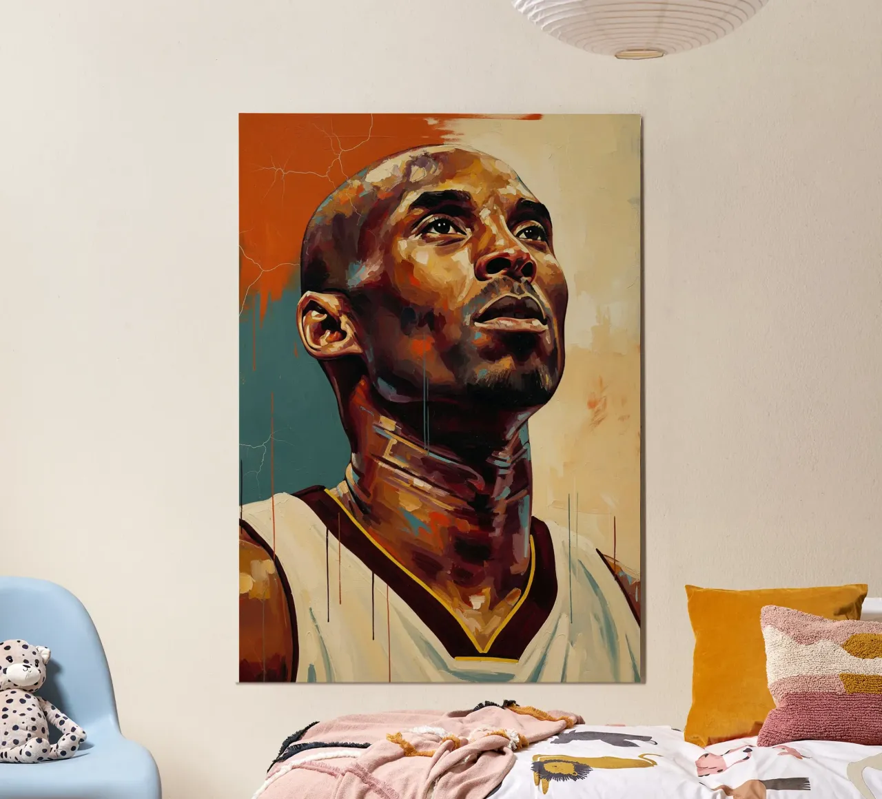 Abstrakte Kunst Kobe Bryant Poster von Lembayung art