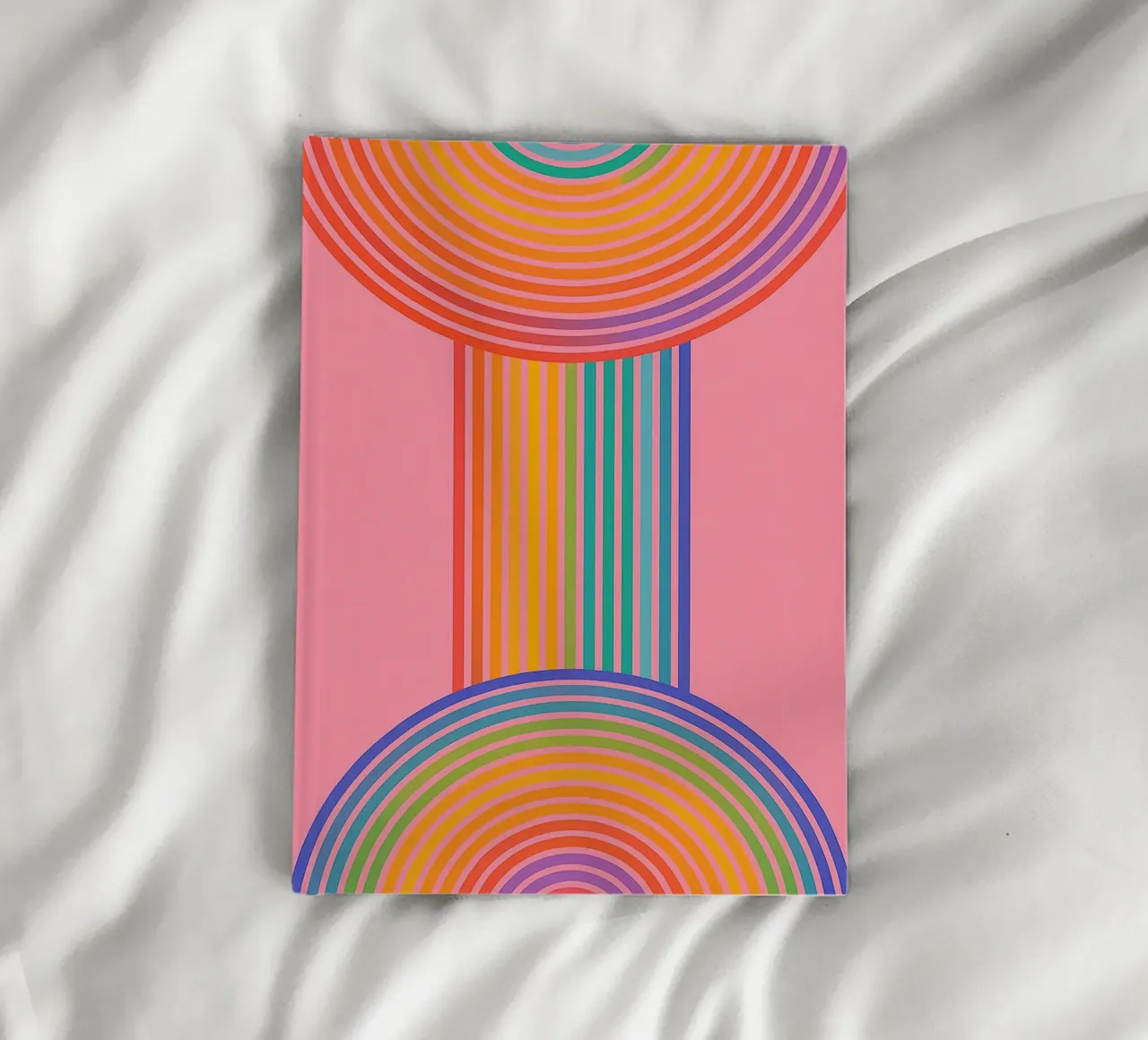 line and half circle drawing notebook by klicins