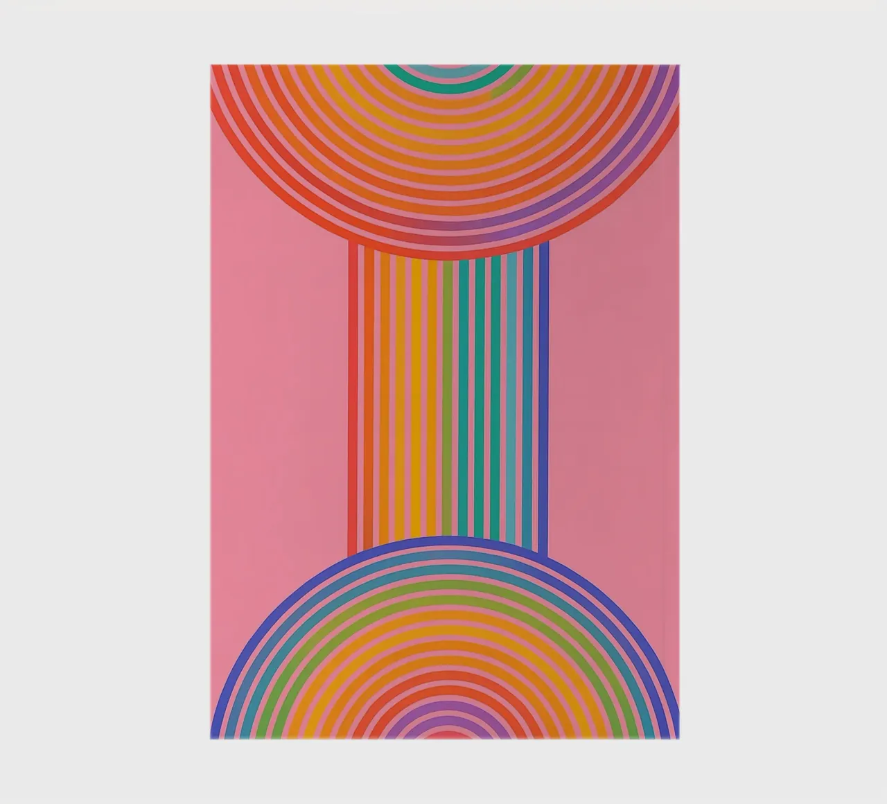 line and half circle drawing notebook by klicins
