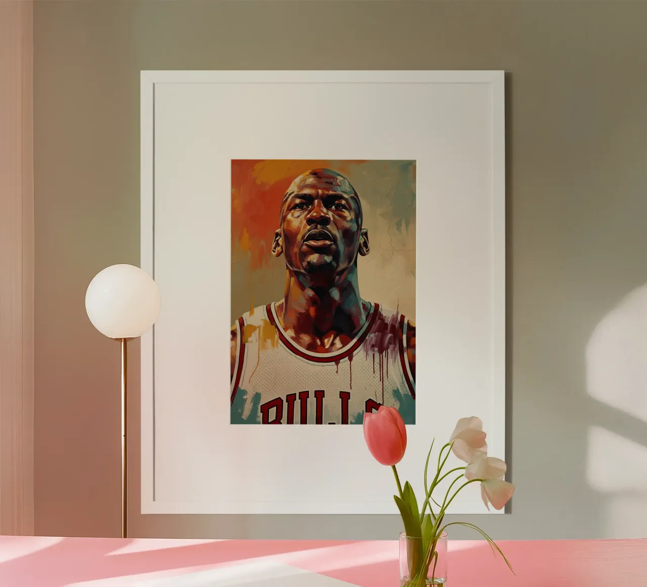 Abstract art Of Michael Jordan poster by Lembayung art