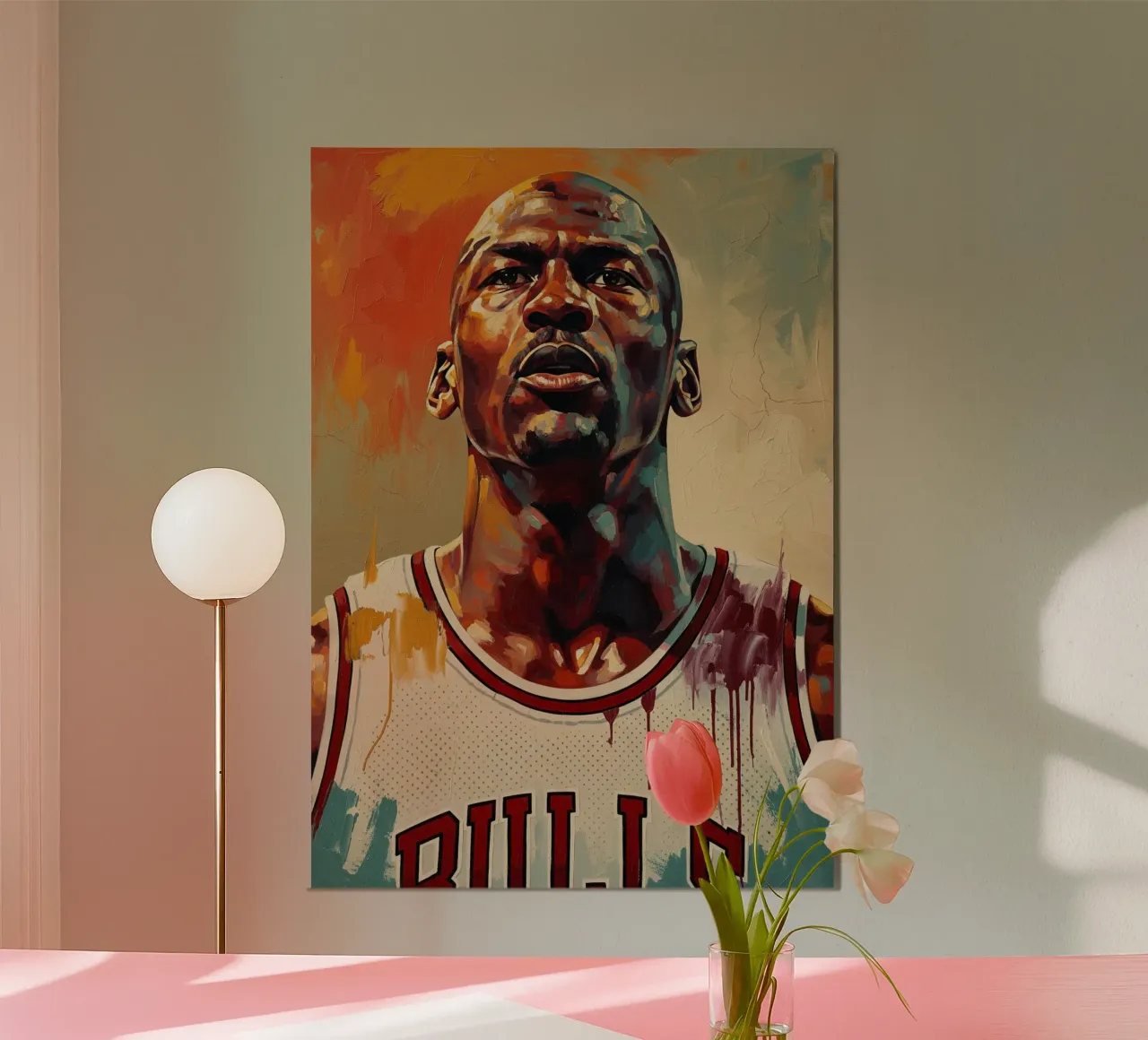 Abstract art Of Michael Jordan poster by Lembayung art