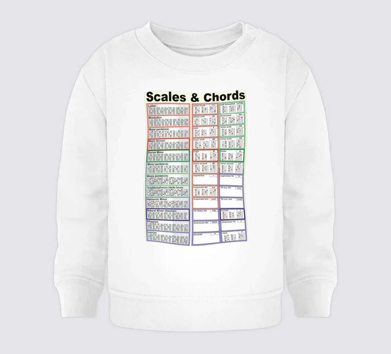 Scale e accordi felpa neonato da musicaltools