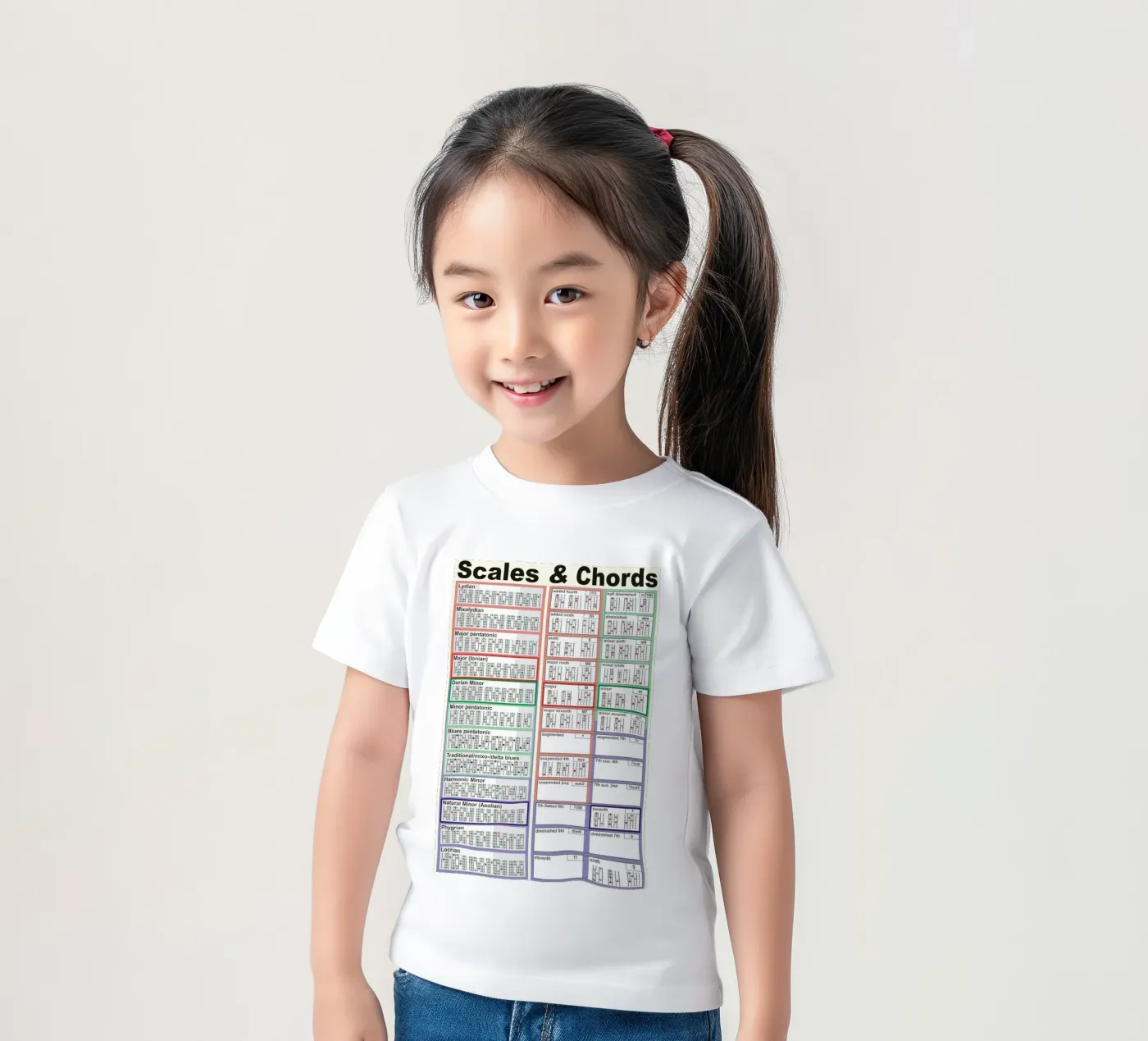 Scale e accordi t-shirt bambini da musicaltools