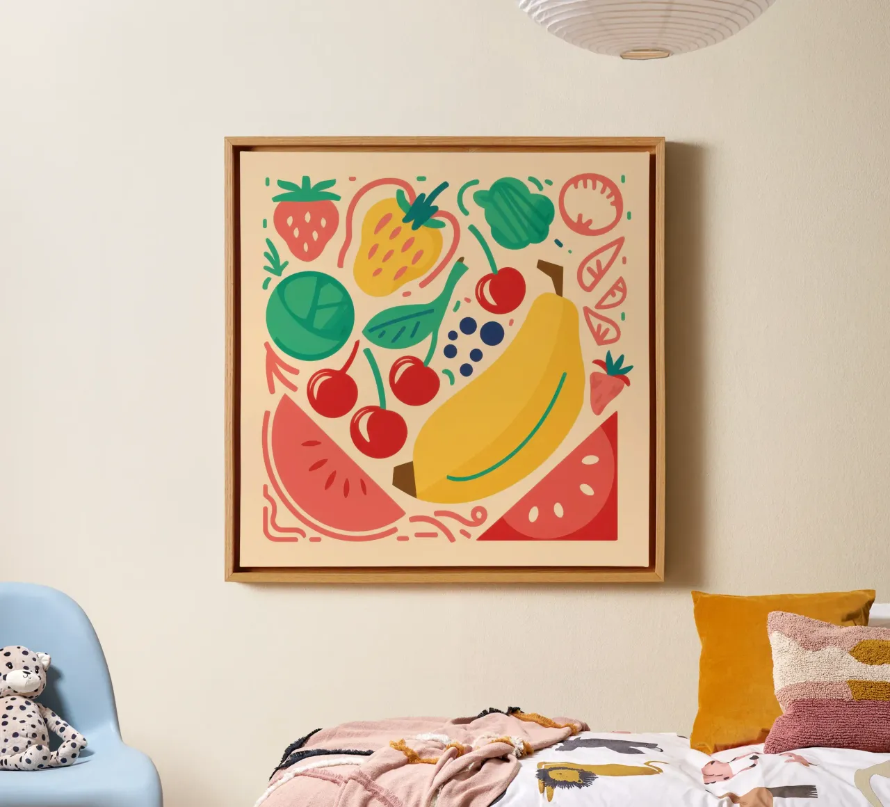 Frutta fresca in quantità tela con Cornice a cassetta da Bruce Juice