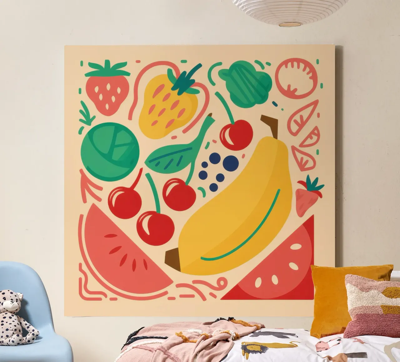 Frutta fresca in quantità tela con Cornice a cassetta da Bruce Juice