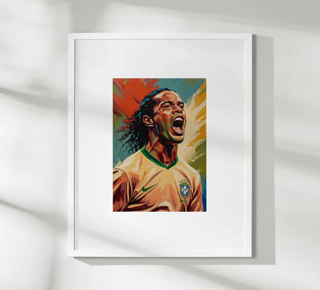Ronaldinho abstrakte Kunst Gemälde Poster von Lembayung art