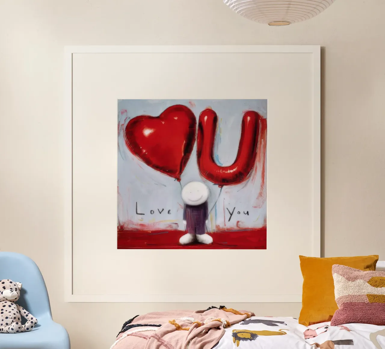 hai il mio cuore poster con telaio in legno da Hyde Hi