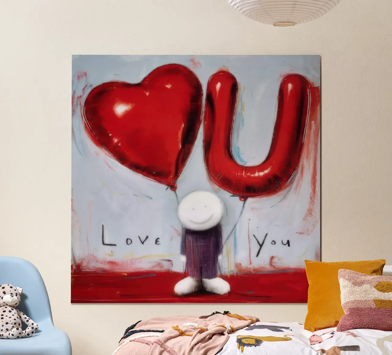hai il mio cuore poster con telaio in legno da Hyde Hi