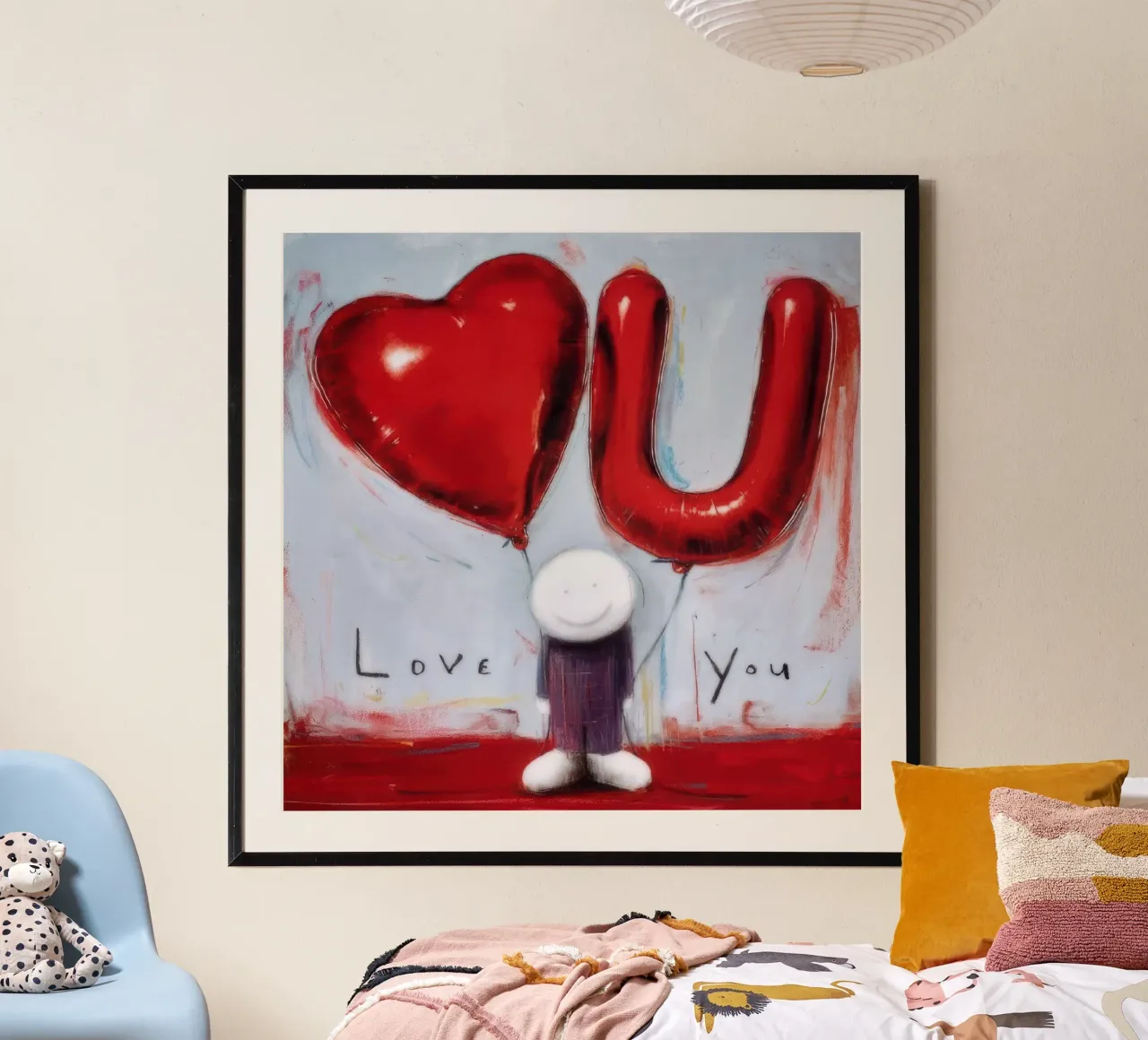 hai il mio cuore poster con telaio in legno da Hyde Hi
