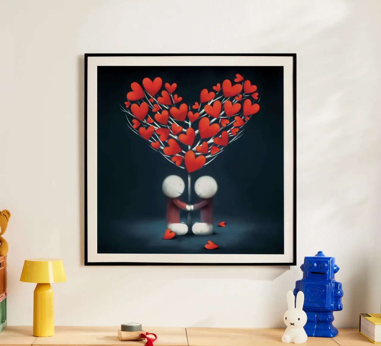 innamorarsi di Doug Hyde poster con telaio in legno da Hyde Hi