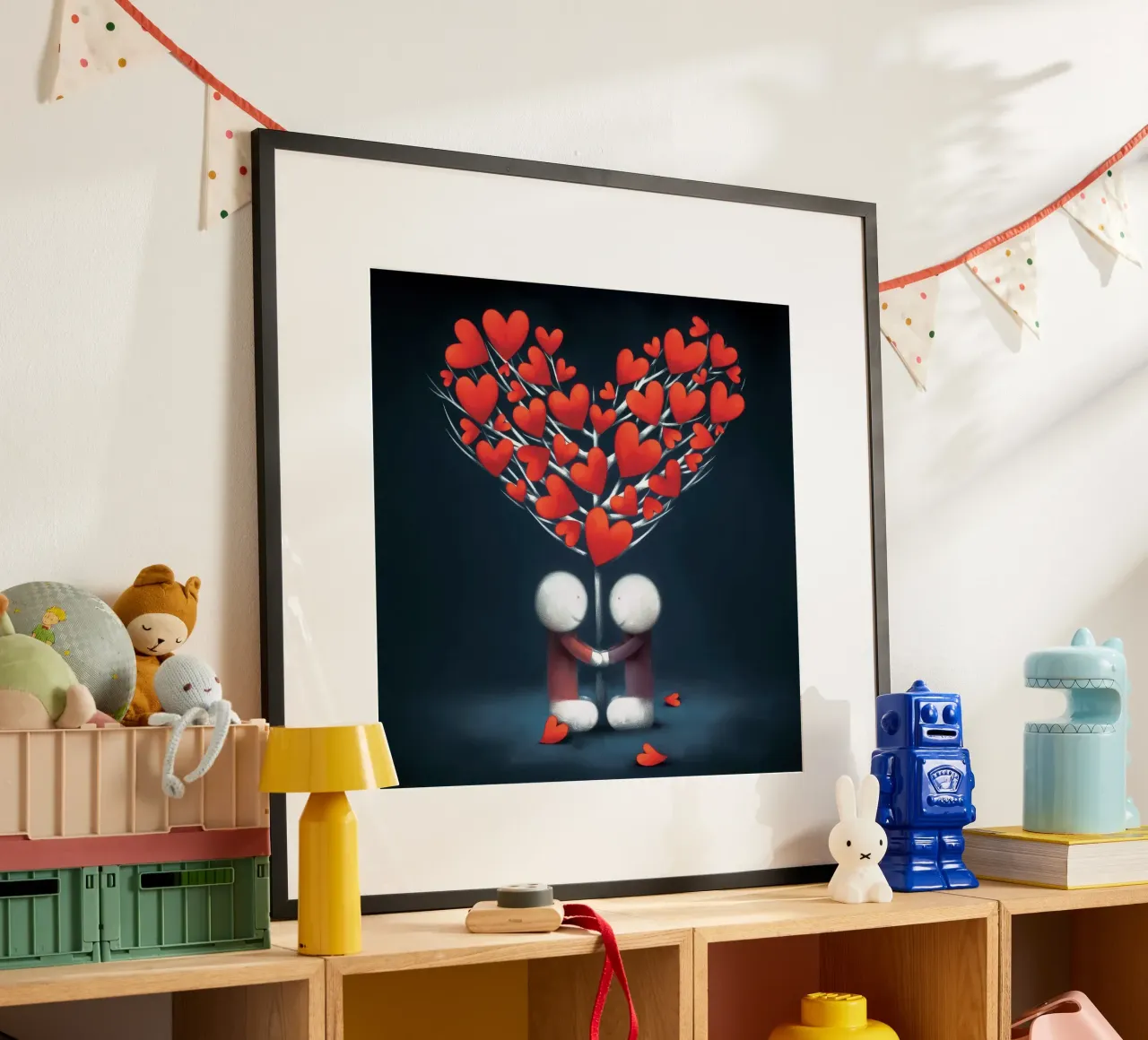 innamorarsi di Doug Hyde poster con telaio in legno da Hyde Hi
