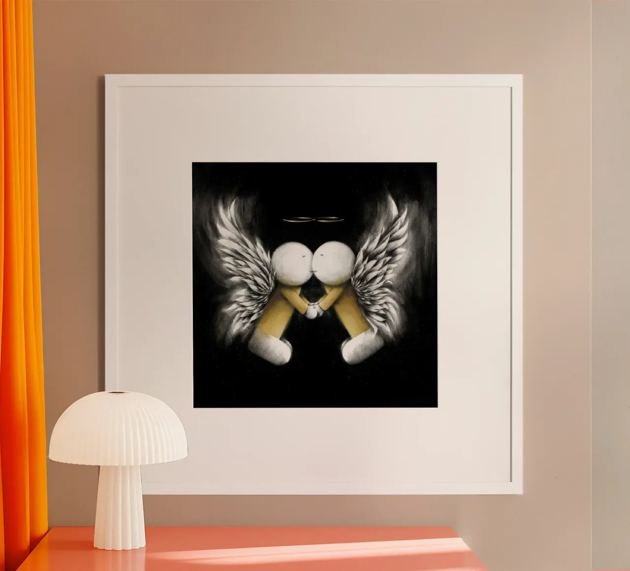 guardiani dell'amore Doug Hyde poster con telaio in legno da Hyde Hi