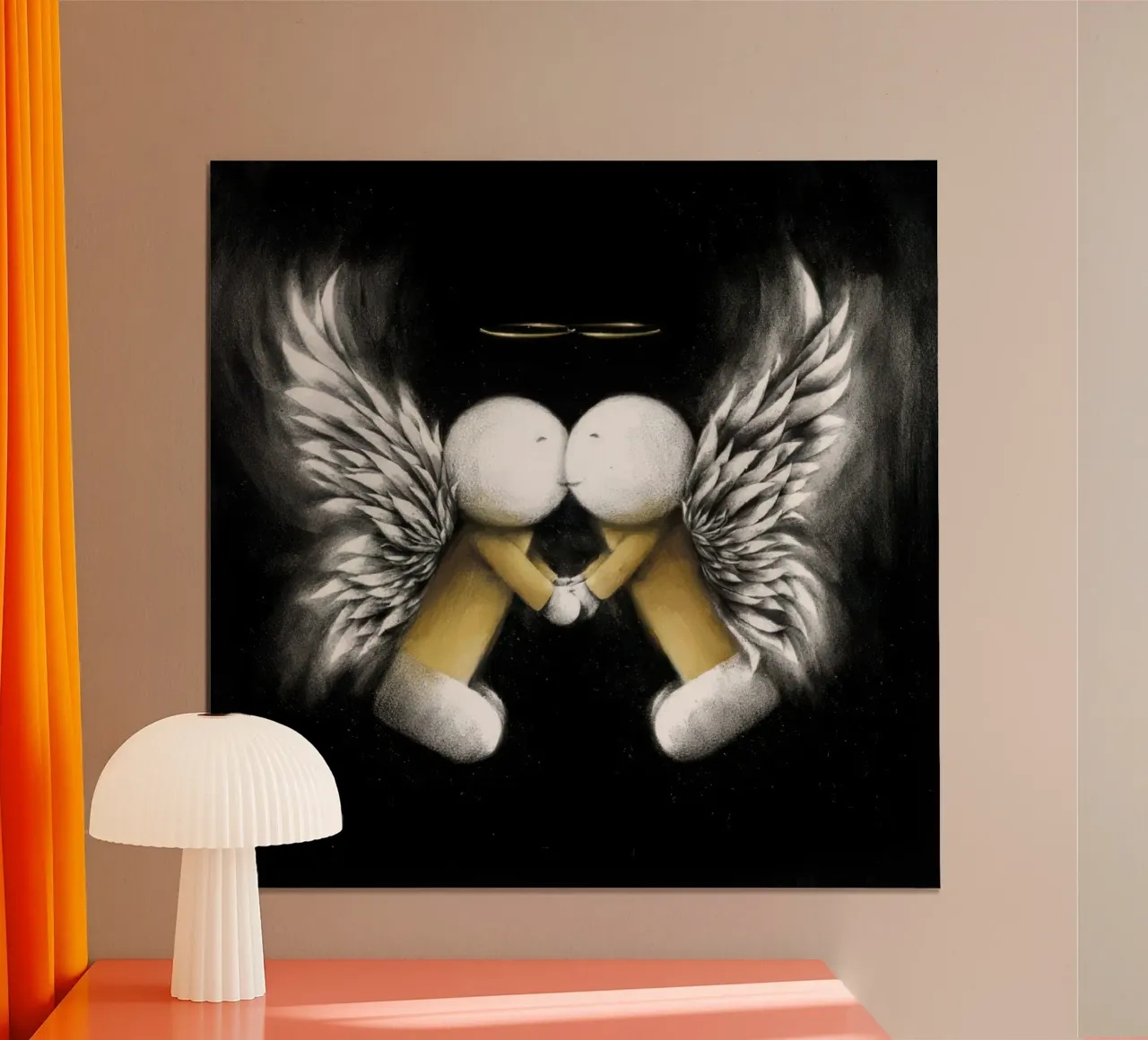 guardiani dell'amore Doug Hyde poster con telaio in legno da Hyde Hi